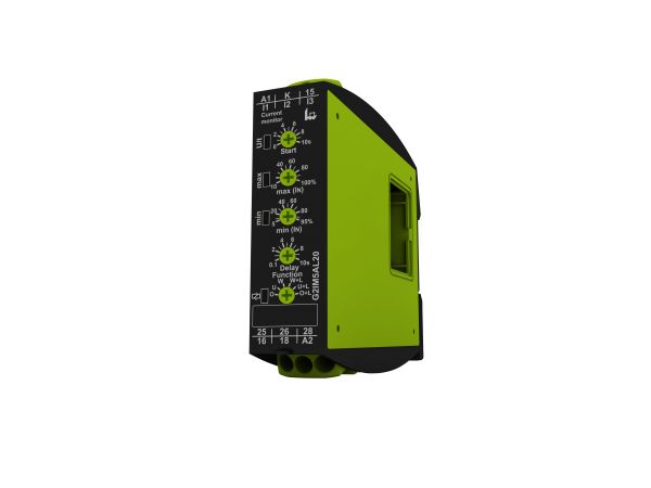 Tele Current Monitoring Relay, 1 Phase, 2 CO, DIN Rail