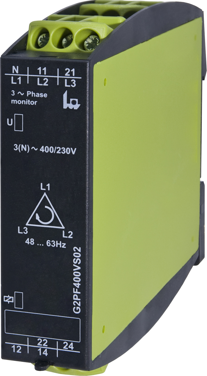 Tele Monitoring Relay, 3 Phase, DPDT, DIN Rail, 230V ac, 400 V ac