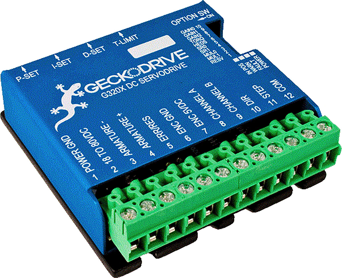 Geckodrive Servo Drive, 80V dc, 20A, Amplifier Function