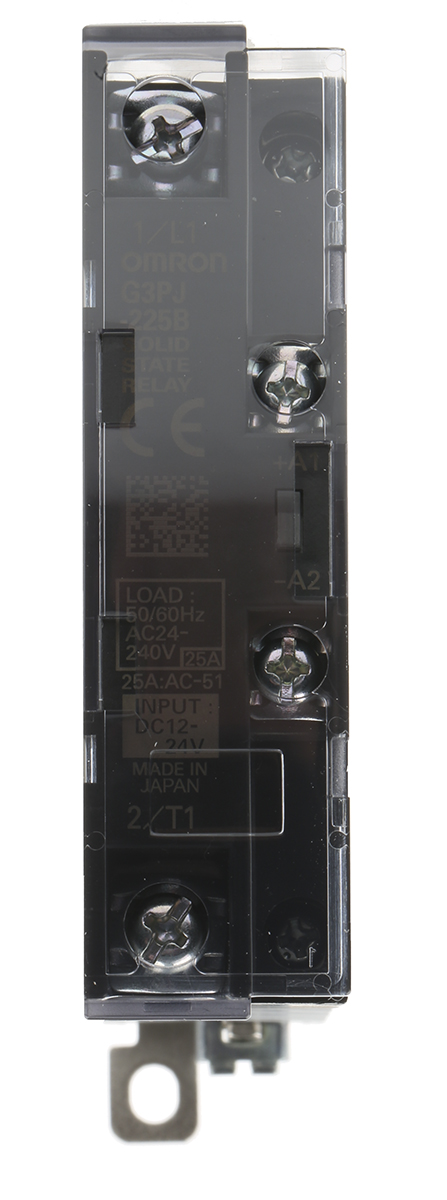 Omron G3PJ Series Solid State Relay, 25 A Load, DIN Rail Mount, 264 V ac Load, 24V dc Control