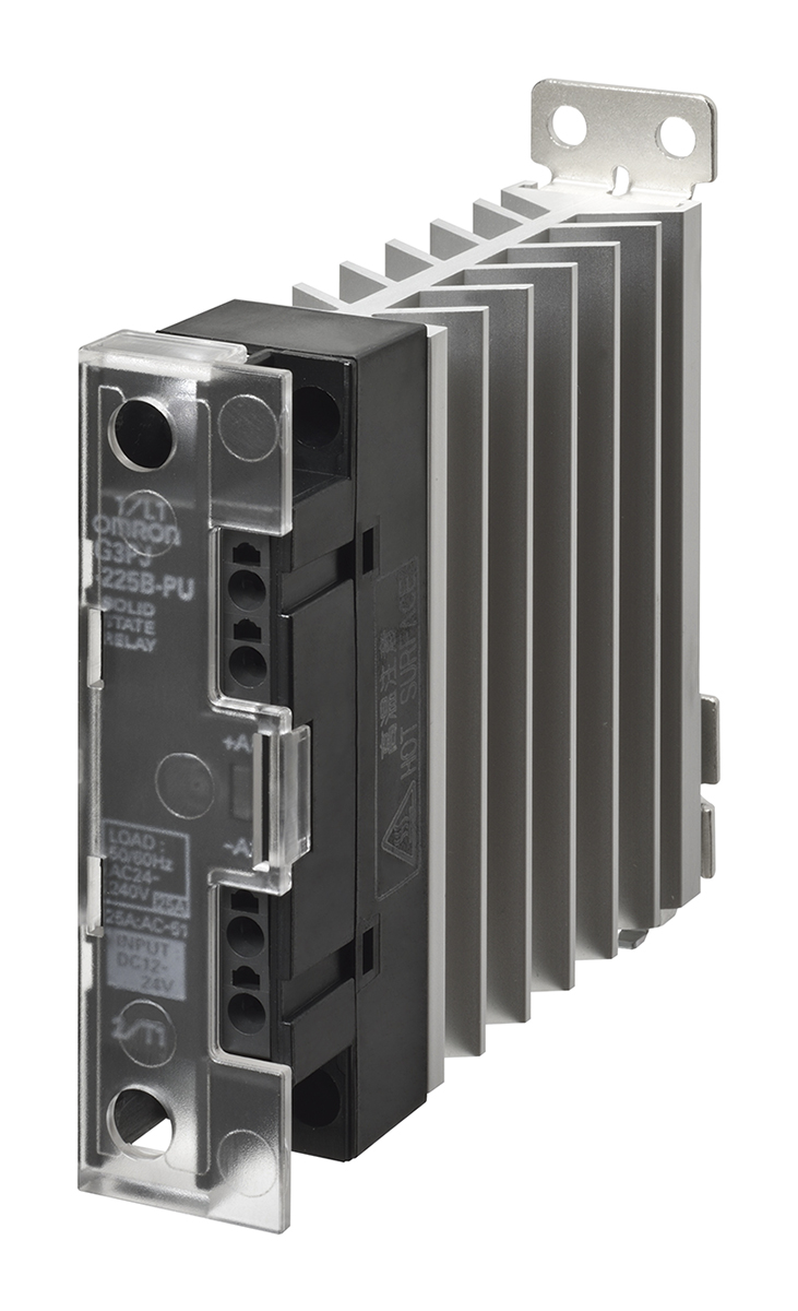 Omron G3PJ Series Solid State Relay, 15 A Load, DIN Rail Mount, 528 V ac Load, 24V dc Control