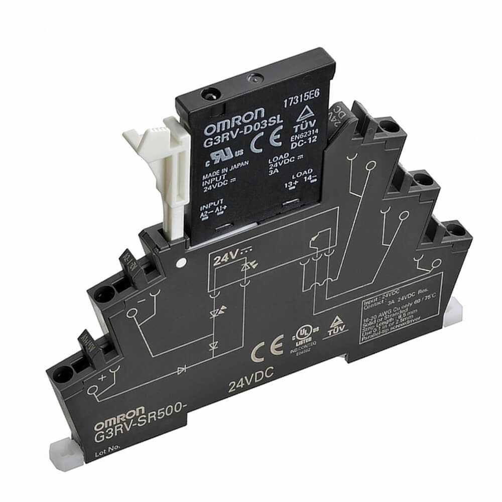 g3rv-sr500-d-24vacdc Omron G3RV-SR Solid State Interface Relay 440V ac Push-in