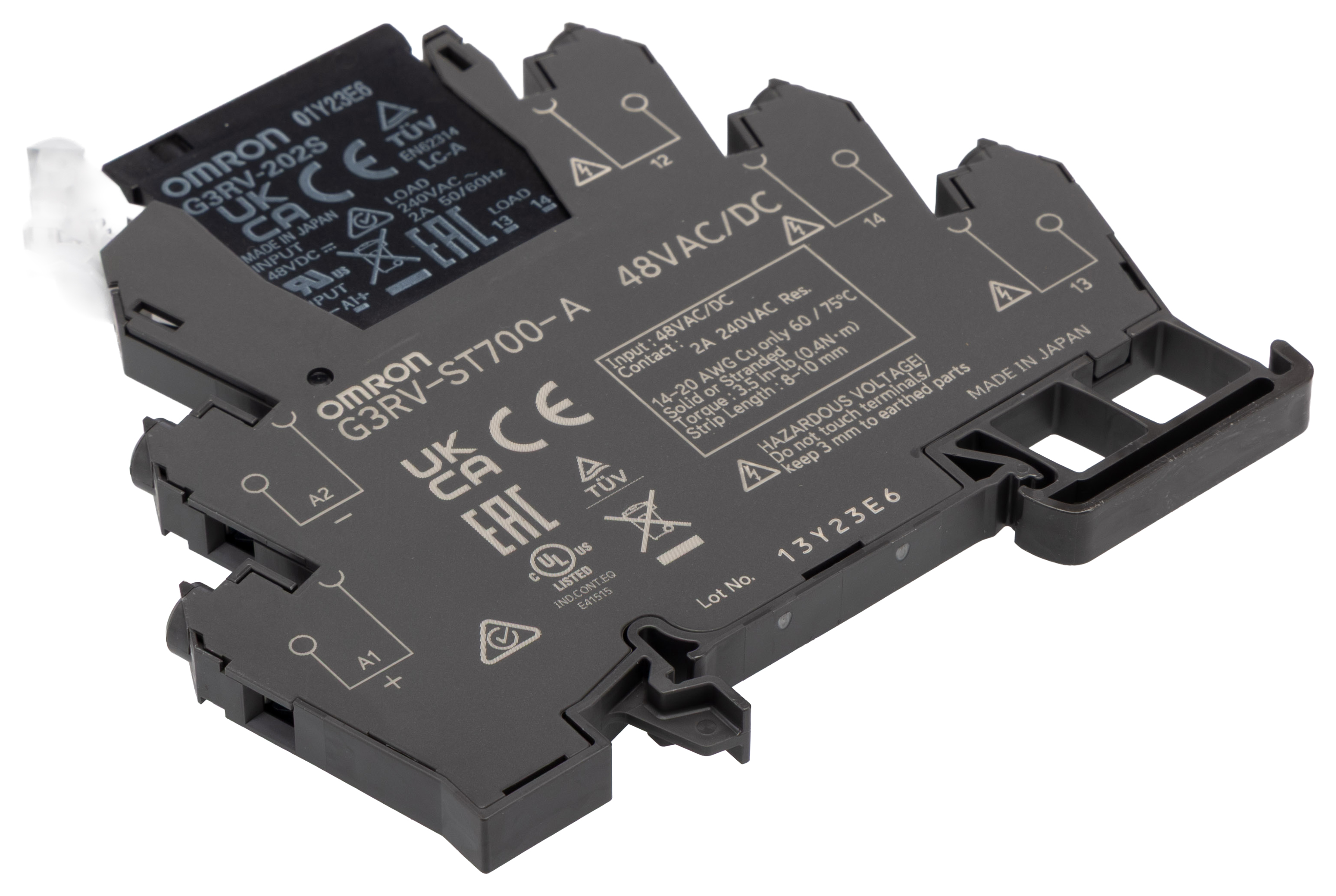 g3rv-st700-a-48vacdc Omron G3RV-ST Solid State Interface Relay 264 V, Control:48V ac/dc DIN Rail Screw
