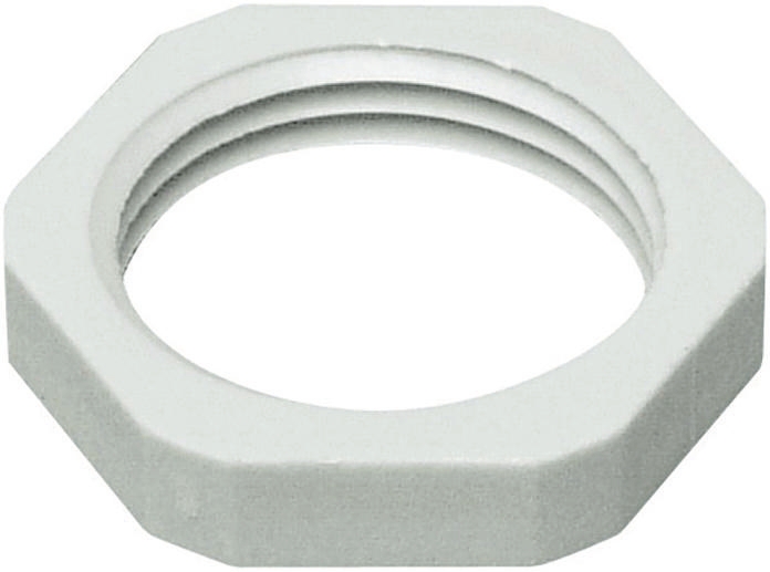 SIB Grey Fibreglass Reinforced Polyamide Cable Gland Locknut, M32 Thread