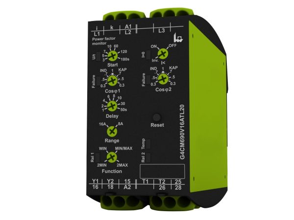 Tele Phase/Voltage Monitoring Relays, 3 Phase, 400 V ac Monitor Range, 2 CO, DIN Rail, 230V ac