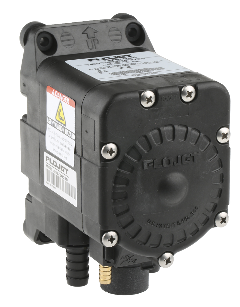 Xylem Flojet Diaphragm Air Positive Displacement Pump, 19L/min, 6.9 bar