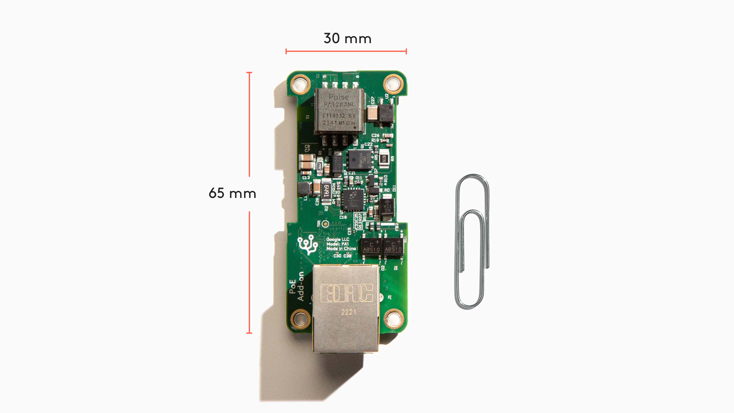 g650-07975-01 Coral Power Over Ethernet Ethernet, PoE Add On Board G650-07975-01