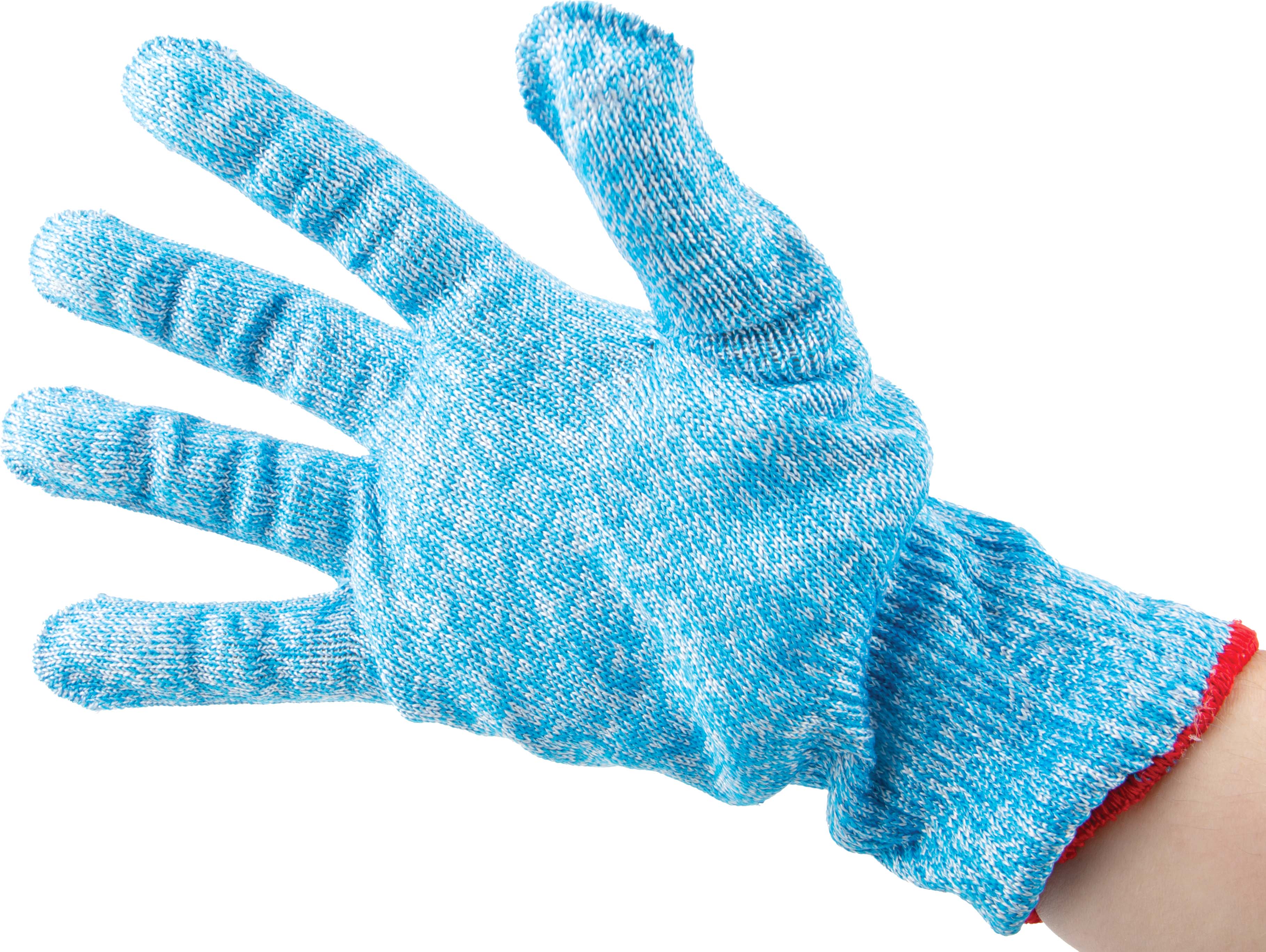 Pro Fit Blue Filament Yarn Cut Resistant Gloves, Size 7, Uncoated Coating