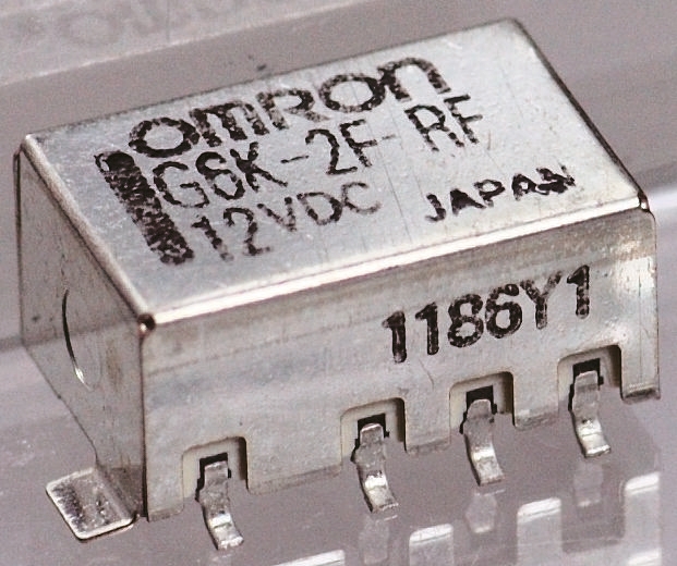 Omron Surface High Frequency Relay, 5 V dc Coil, 1 GHz Max. Coil Freq., DPDT