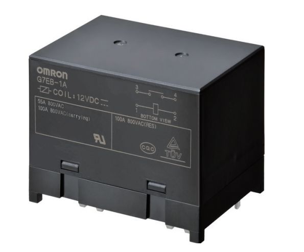 g7eb-1a-dc24 Omron PCB Non-Latching Relay, 24V dc Coil, 100A Switching Current, SPST