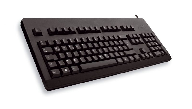 Cherry G80-3000 Wired PS2, USB Standard Keyboard, QWERTY (UK), Black