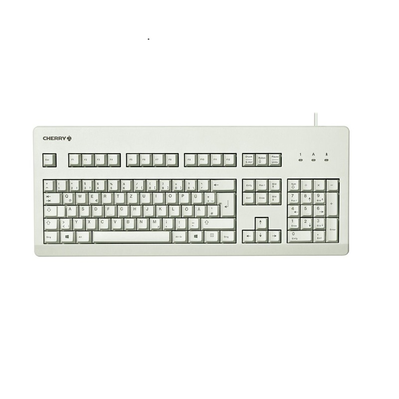 Cherry CHERRY G80-3000 Wired USB Standard Keyboard, QWERTZ (German), Light Grey