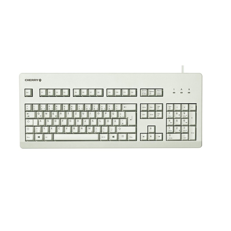 Cherry CHERRY G80-3000 Wired USB Standard Keyboard, QWERTY (UK), Light Grey