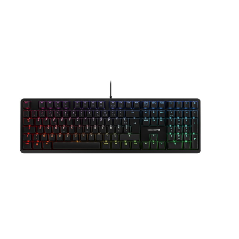 Cherry CHERRY G80-3000N RGB Wired USB Standard Keyboard, AZERTY (France), Black