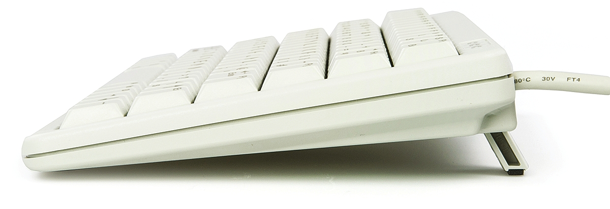 g84-4100lcagb-0 Cherry Wired PS2, USB Compact Keyboard, QWERTY (UK), White