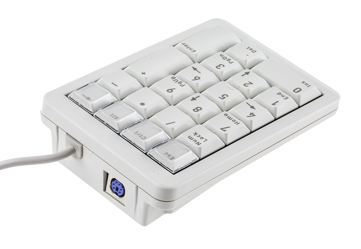 g84-4700lpbus-0 Cherry Grey Wired PS2 Numeric Keypad