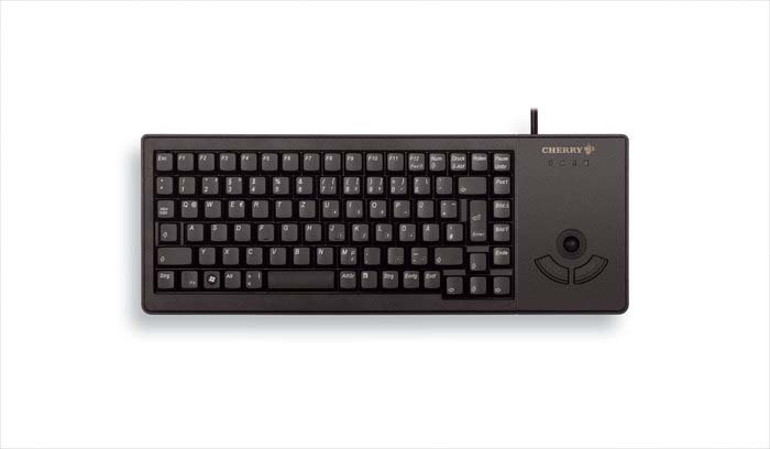 Cherry G84-5400 Wired USB Trackball Keyboard, AZERTY, Black