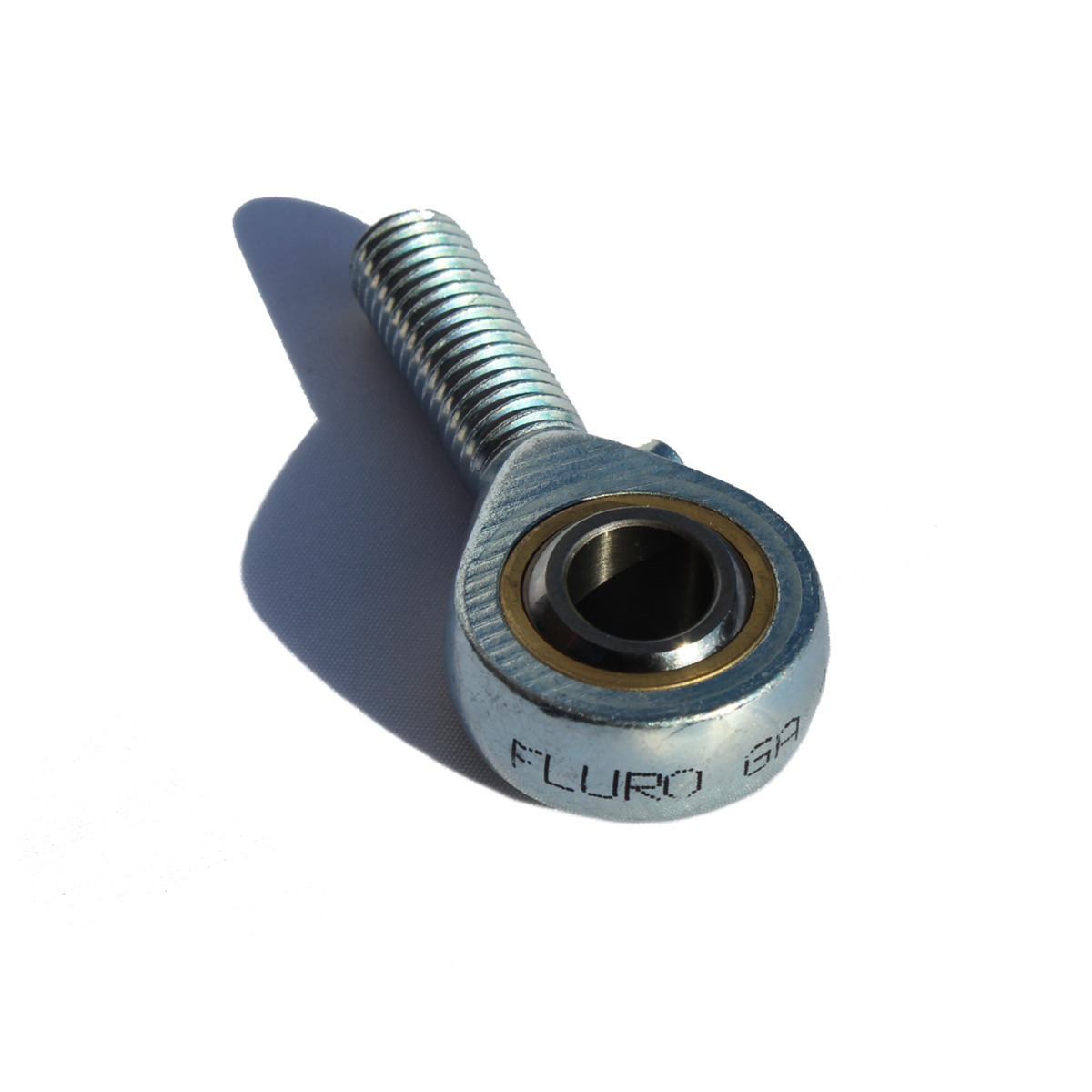 Fluro M8 x 1 Male Galvanised Steel Rod End Metric, 8 mm Bore
