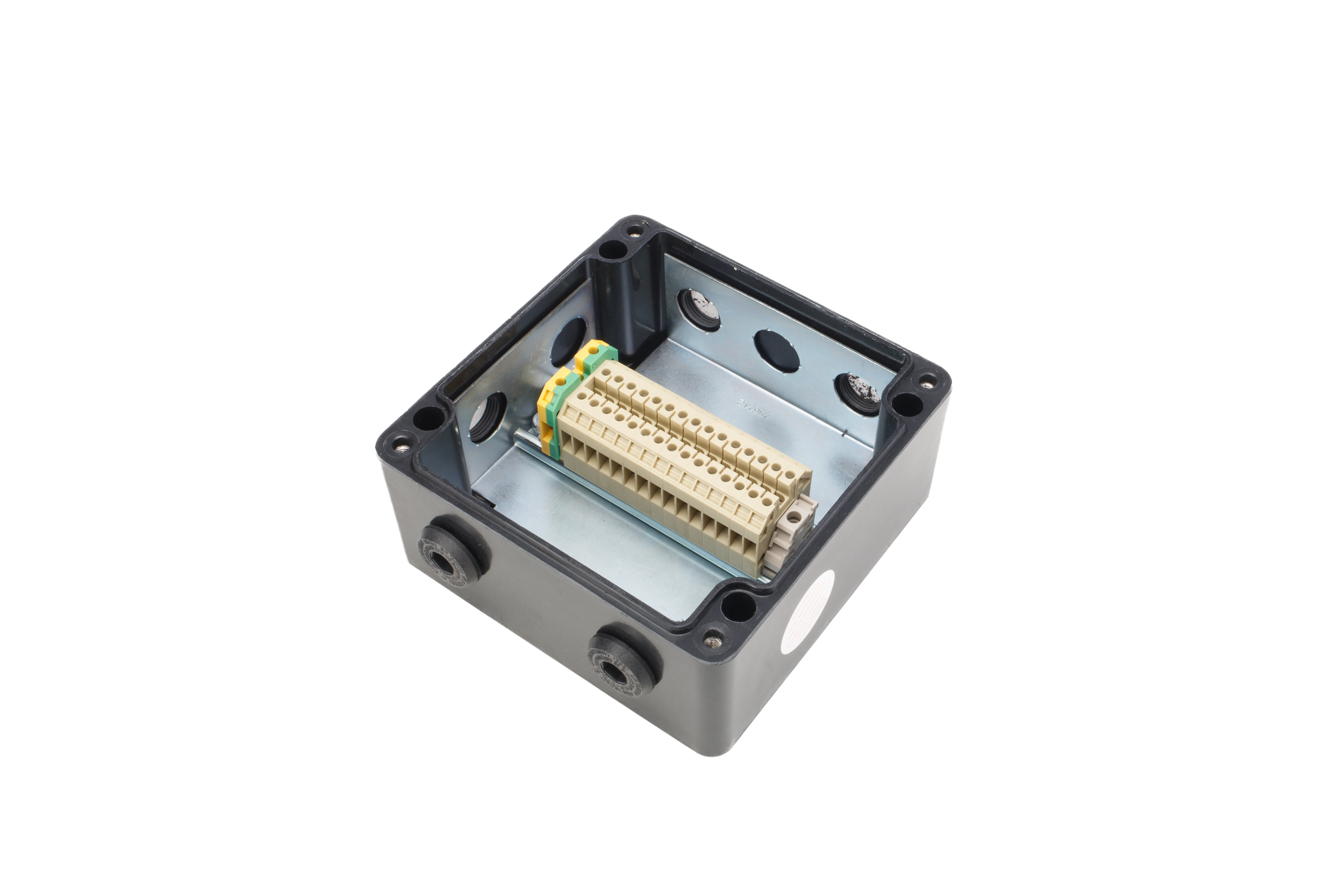 gb-160-730379 Bartec GB Series Black Polyester Junction Box, IP66, 15 Terminals, ATEX, 160 mm, 160mm 90 mm