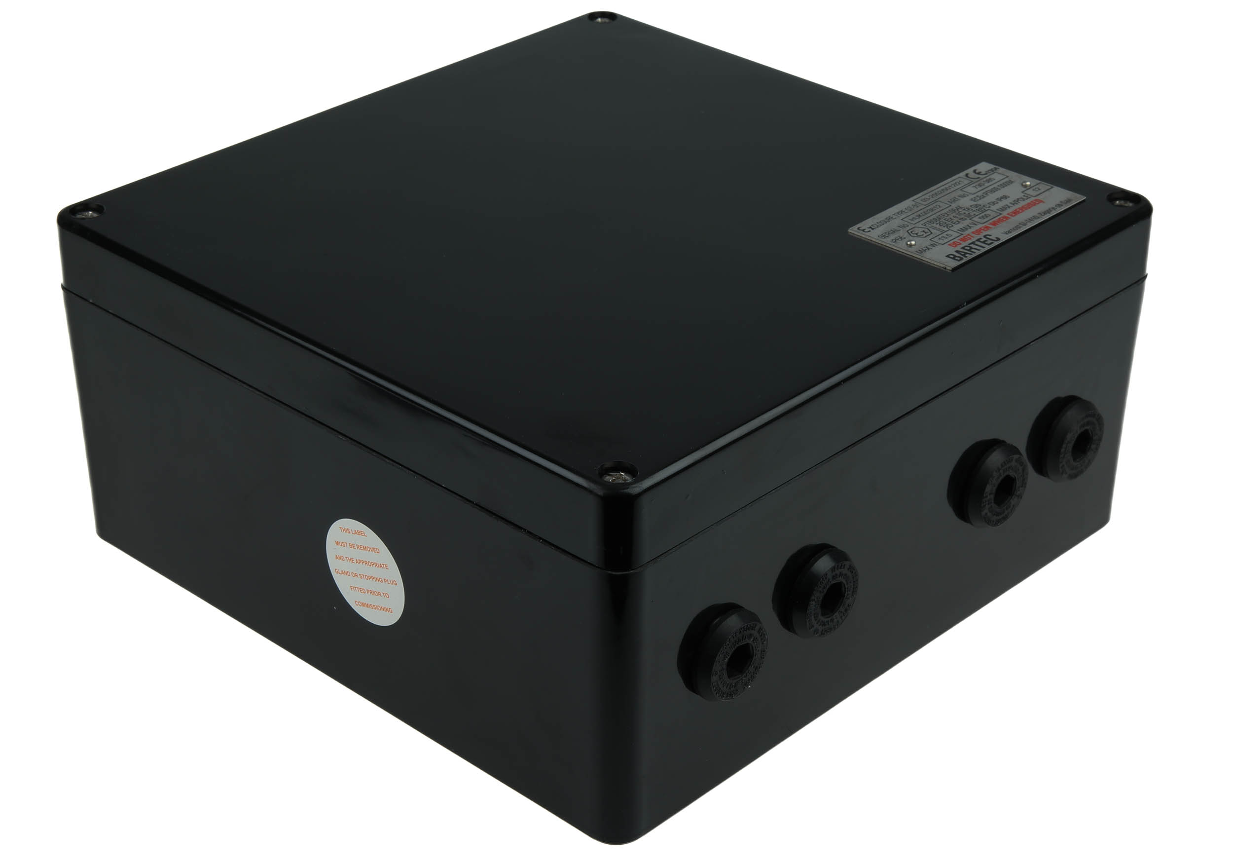 gb-255-730385 Bartec GB Series Black Polyester Junction Box, IP66, 20 Terminals, ATEX, 255 mm, 250mm 120 mm