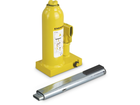 Enerpac Bottle Jack, 212 mm - 437 mm 5 t Load Capacity