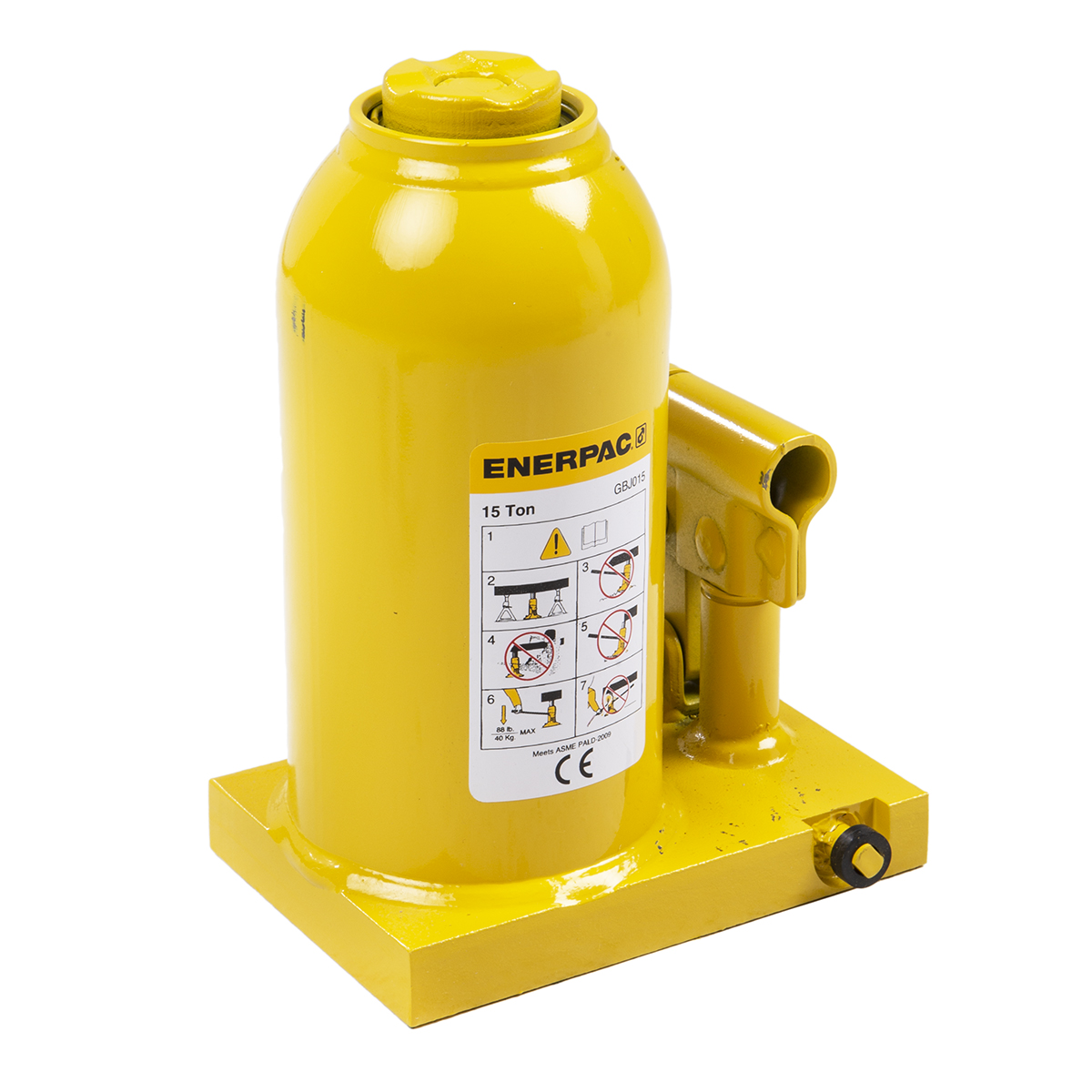 Enerpac Bottle Jack, 453 mm - 453 mm 15 t Load Capacity