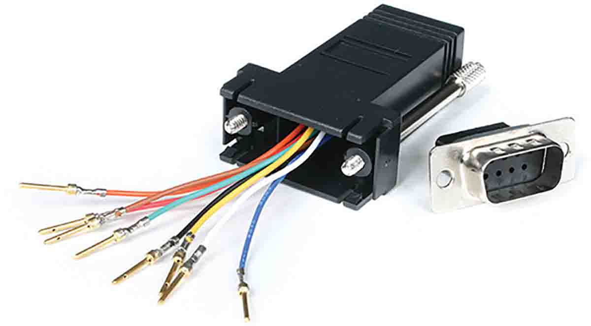 StarTech.com D-Sub Adapter 9-Way D-Sub to Male Male RJ45 Female Female