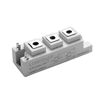 Starpower GD50HFX65C1S, N-Channel Dual IGBT Module, 50 A, 7-Pin Module