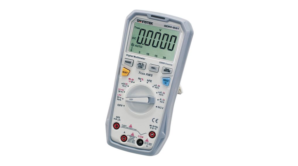GW Instek GDM-541 GDM 500 Handheld LCD Backlight Digital Multimeter True RMS, 20 A ac, 20 A dc, 1 kV ac