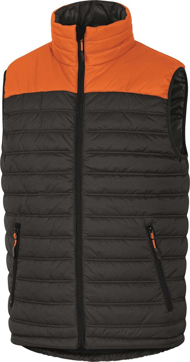 Delta Plus GDOON Orange, Black Durable, Lightweight Unisex Gilet, 3XL