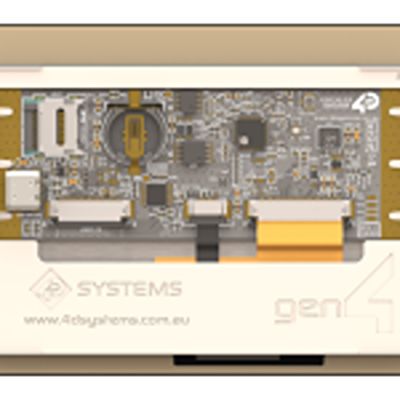 gen4-esp32-43ct-clb 4D Systems gen4-ESP32-43CT-CLB LCD Colour Display Touch Screen, 4.3 in, 800 x 480 pixel