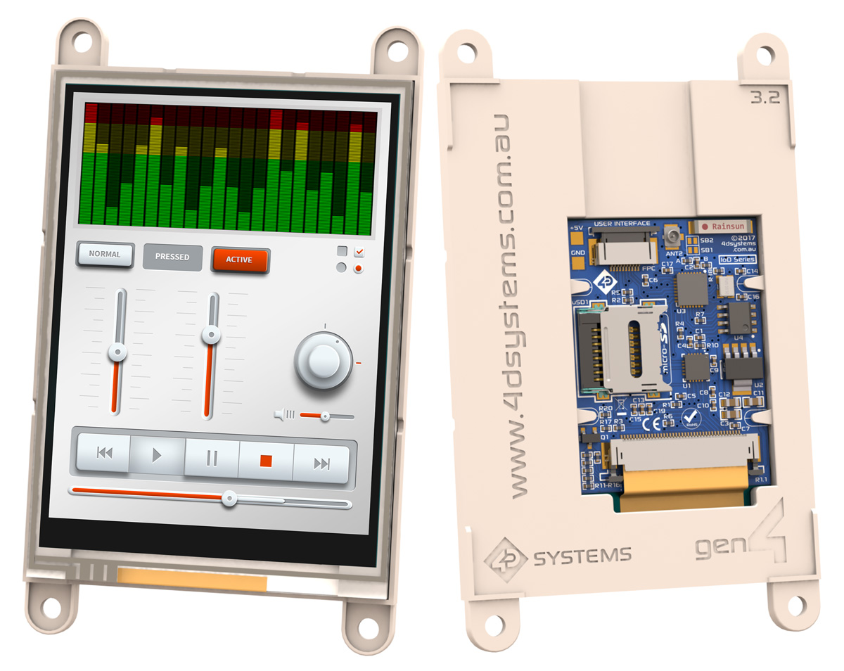 4D Systems gen4-IoD-32T LCD Colour Display Touch Screen, 81.28 mm, 240 x 320 pixel