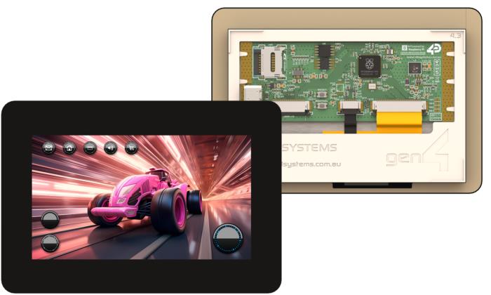 4D Systems gen4-RP2350-43CT-CLB TFT LCD Display Touch Screen, 3.5 in, 800 x 480 pixel