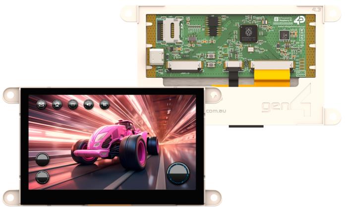 4D Systems gen4-RP2350-43CT TFT LCD Display Touch Screen, 3.5 in, 800 x 480 pixel