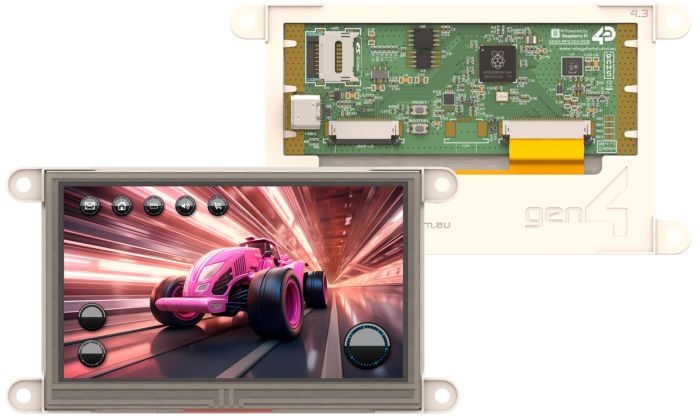 4D Systems gen4-RP2350-43T TFT LCD Display Touch Screen, 3.5 in, 800 x 480 pixel