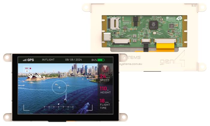 4D Systems gen4-RP2350-50CT TFT LCD Display Touch Screen, 3.5 in, 800 x 480 pixel