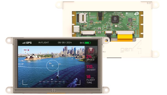 4D Systems gen4-RP2350-50T TFT LCD Display Touch Screen, 3.5 in, 800 x 480 pixel