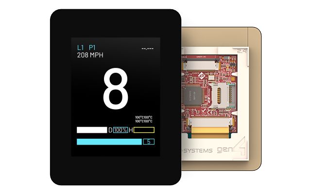 4D Systems gen4-uLCD-24D-CLB LCD Colour Display Touch Screen, 2.4 in, 240 x 320 pixel