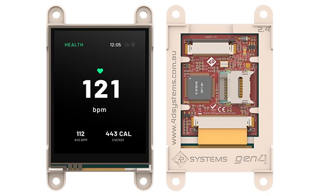 4D Systems gen4-uLCD-24D LCD Colour Display, 2.4 in, 240 x 320 pixel