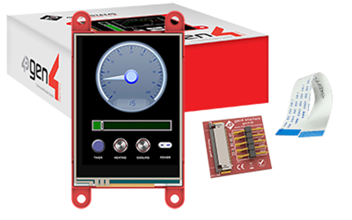 gen4-ulcd-24pt-pi 4D Systems Gen4 Diablo16 with 60.96 mm Resistive Touch Screen