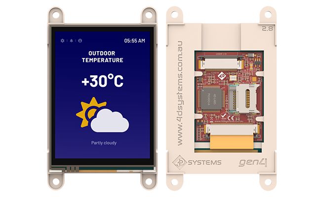 4D Systems gen4-uLCD-28D LCD Colour Display, 2.8 in, 240 x 320 pixel