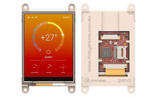 4D Systems gen4-uLCD-32D LCD Colour Display, 3.2 in, 240 x 320 pixel