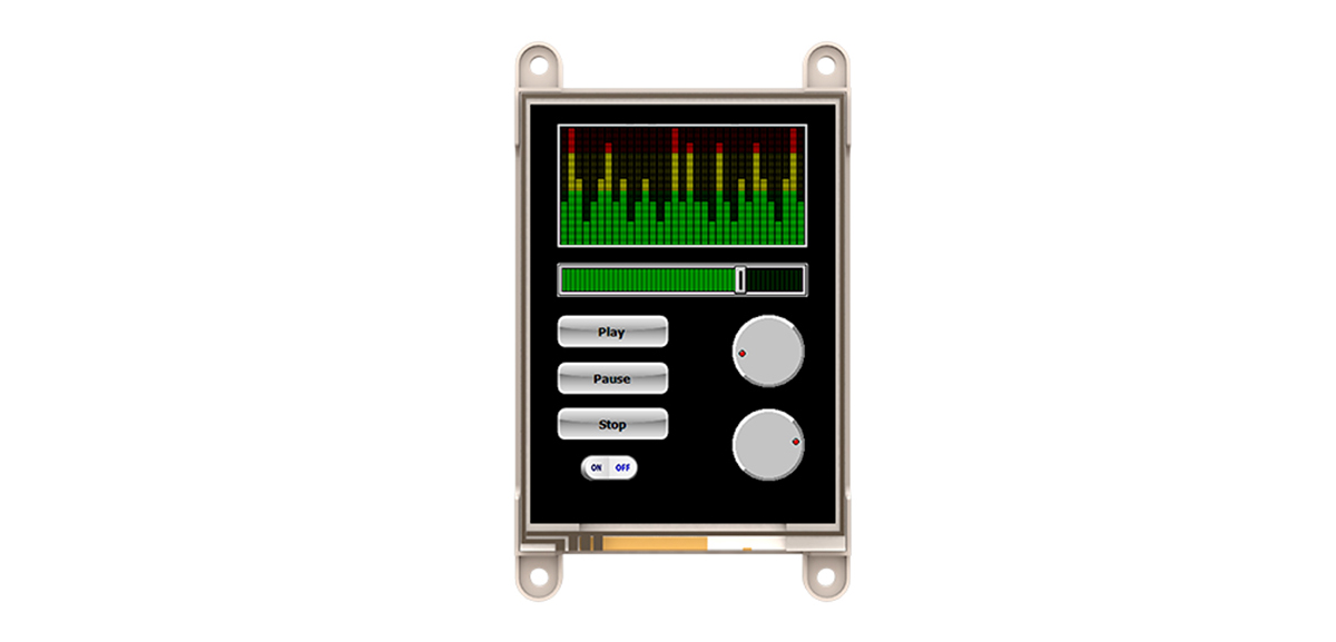 4D Systems gen4-uLCD-32PT-AR LCD Display Module Touch Screen, 81.28 mm, 240 x 320 pixel