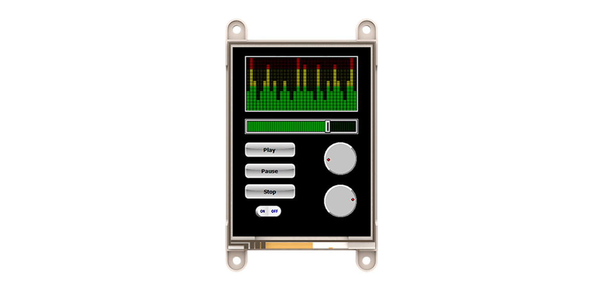 4D Systems Gen4 Diablo16 with 81.28 mm Resistive Touch Screen