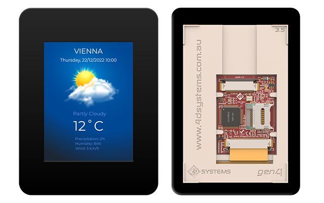 4D Systems gen4-uLCD-35D-CLB LCD Colour Display Touch Screen, 3.5 in, 480 x 320 pixel