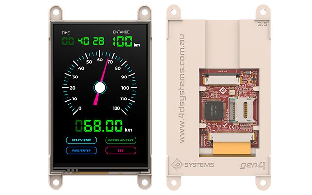 4D Systems gen4-uLCD-35D LCD Colour Display, 3.5 in, 480 x 320 pixel