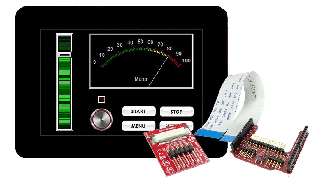 4D Systems gen4 3.5 in Arduino Compatible Display with Capacitive Touch Screen