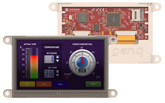 4D Systems gen4-uLCD-43D-HR LCD Colour Display, 7 in, 800 x 480 pixel