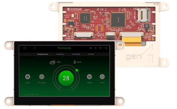 4D Systems gen4-uLCD-43DCT-HR LCD Colour Display Touch Screen, 7 in, 800 x 480 pixel