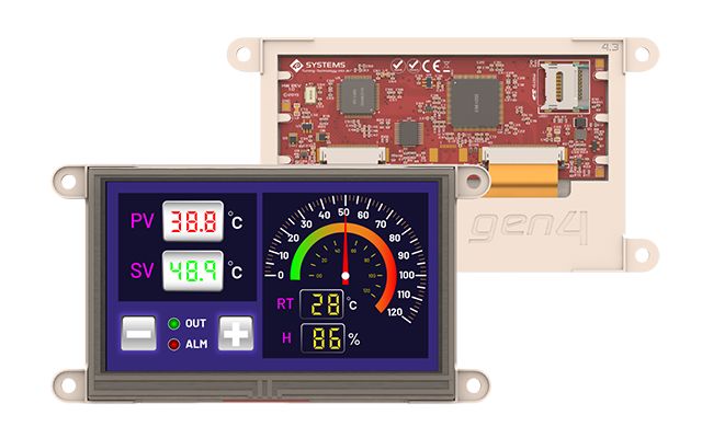 4D Systems gen4-uLCD-43DCT-SB LCD Colour Display Touch Screen, 4.3 in, 480 x 272 pixel